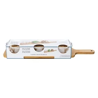 Serving Board And Bowls 4-Piece Set