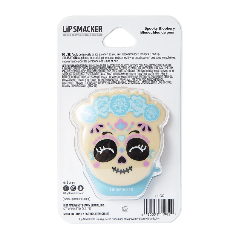 Lip Smacker® Spooky Blooberry Dia De Los Muertos Lip Balm