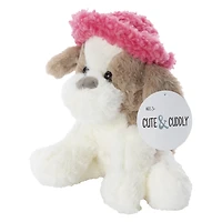 Dog With Bucket Hat Plush 8.5in