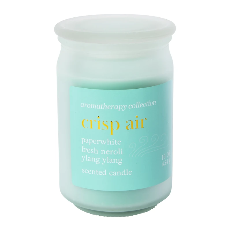 aromatherapy collection glass jar candle 16oz