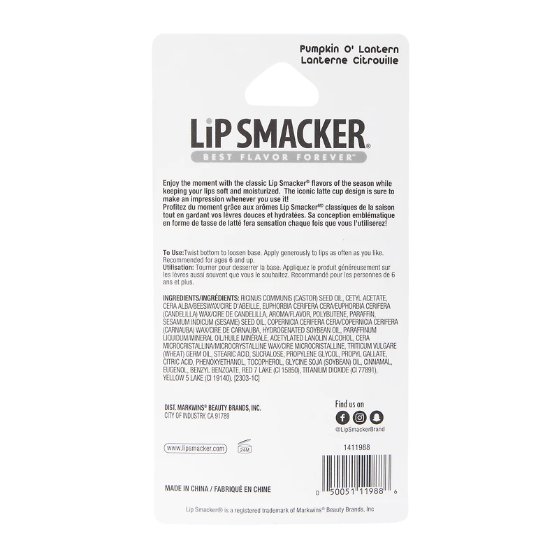 Lip Smacker® Pumpkin O' Lantern Halloween Lip Balm