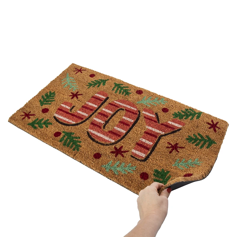 Holiday Coir Doormat 28in x 16in