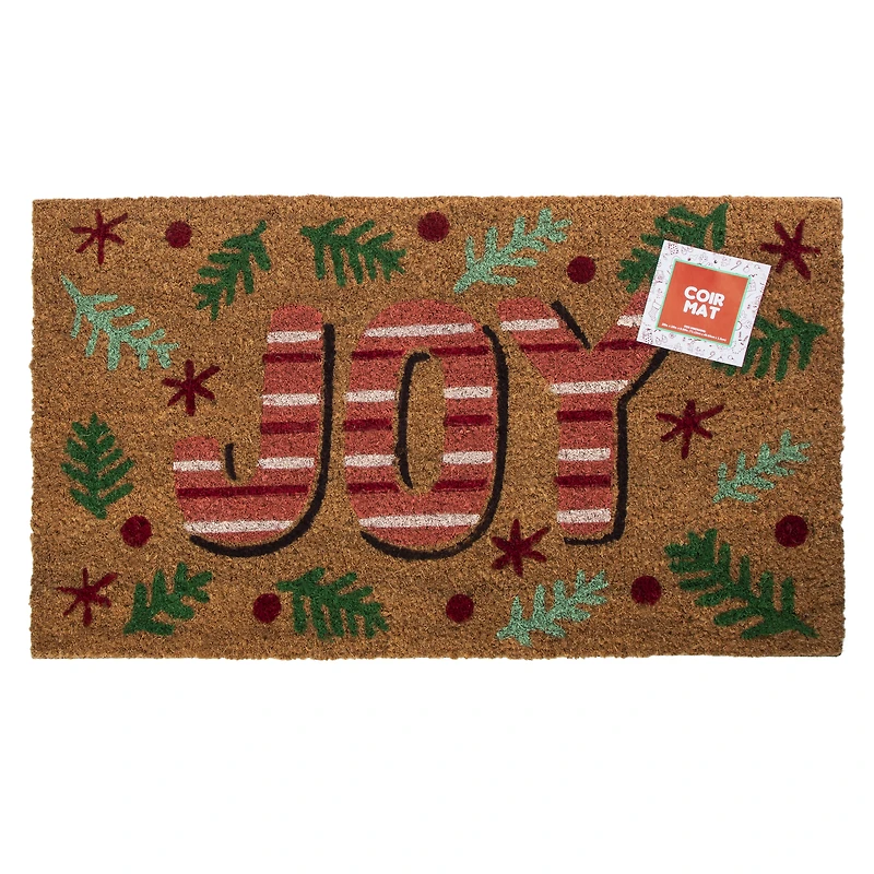 Holiday Coir Doormat 28in x 16in