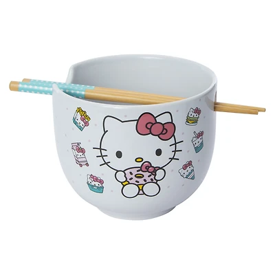 Hello Kitty® Ceramic Bowl With Chopsticks