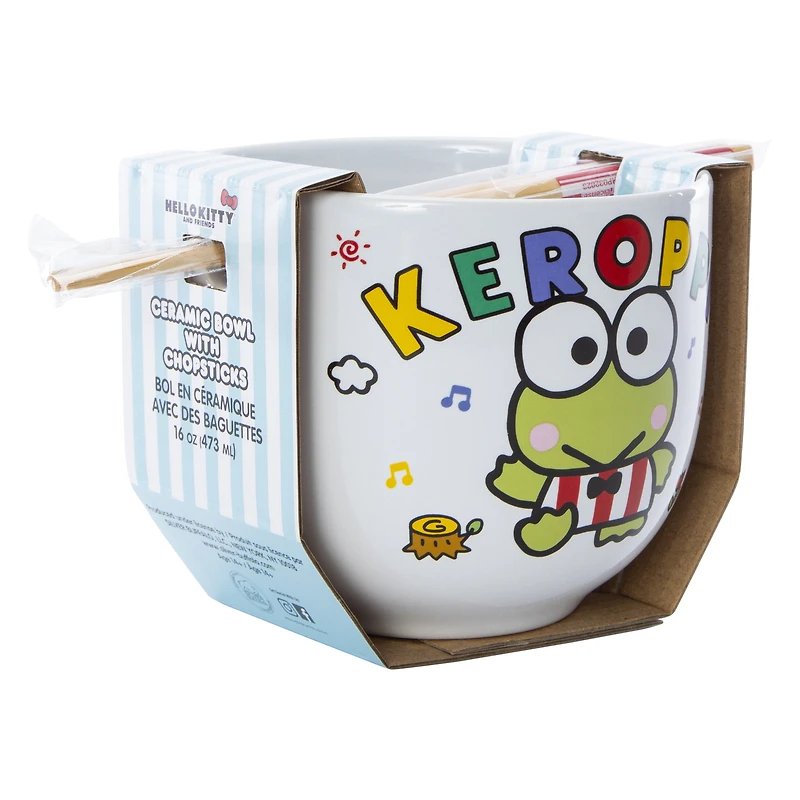 Hello Kitty And Friends® Keroppi™ Bowl With Chopsticks
