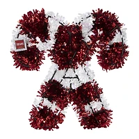 Tinsel Candy Cane Wreath 18in