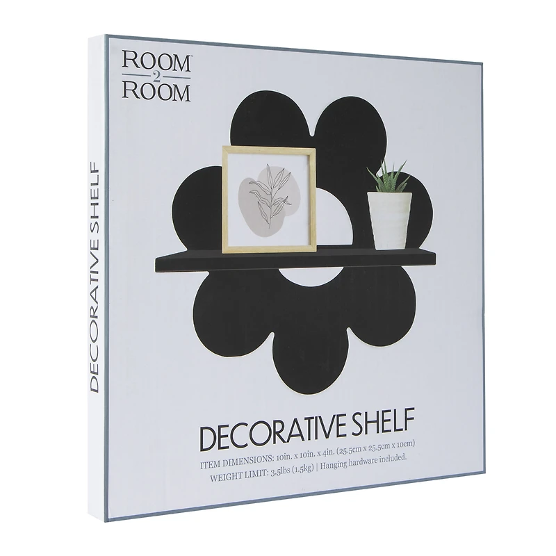 Daisy Decorative Wall Shelf 10in