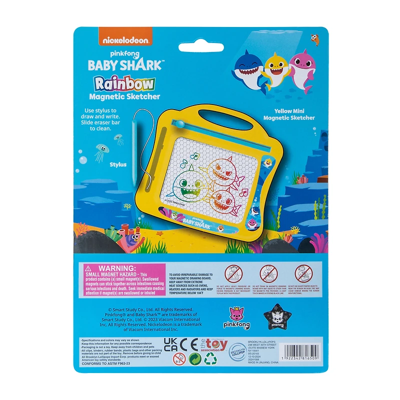 rainbow travel magnetic sketcher