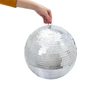 Silver Disco Ball 16in