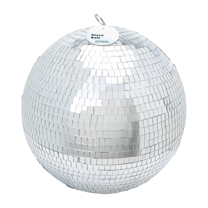 Silver Disco Ball 16in