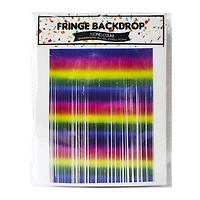 Rainbow Fringe Backdrop 48in X 60in