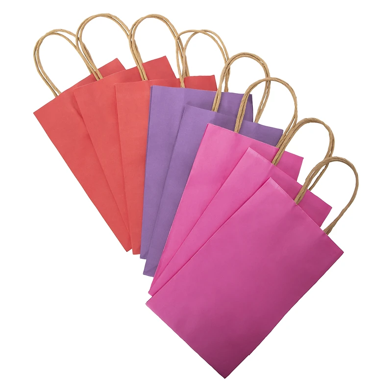 Small Kraft Gift Bags 8-Pack