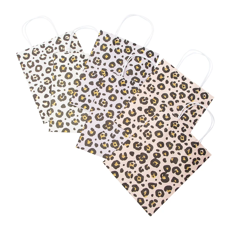 Medium Kraft Party Gift Bags 7.95in x 10in, 6-Count