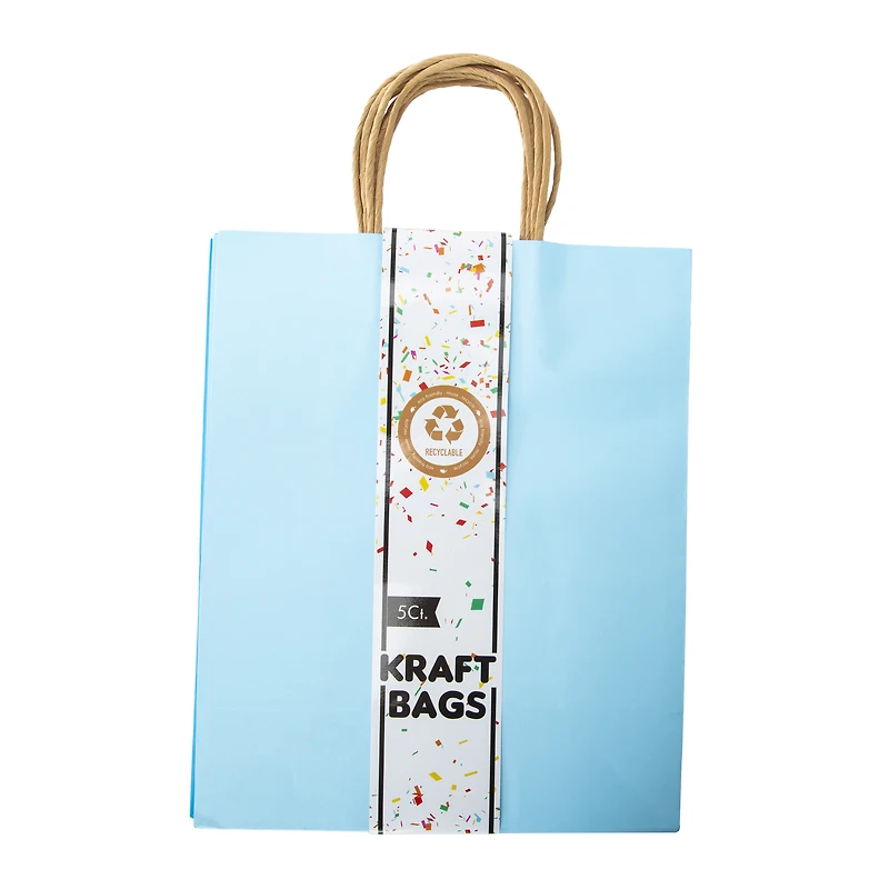 Recyclable Eco-Friendly Large Gift Bags 5-Count