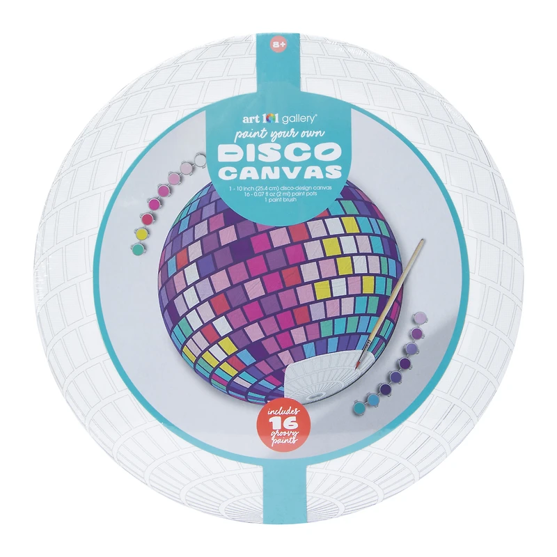 paint your own disco canvas art kit