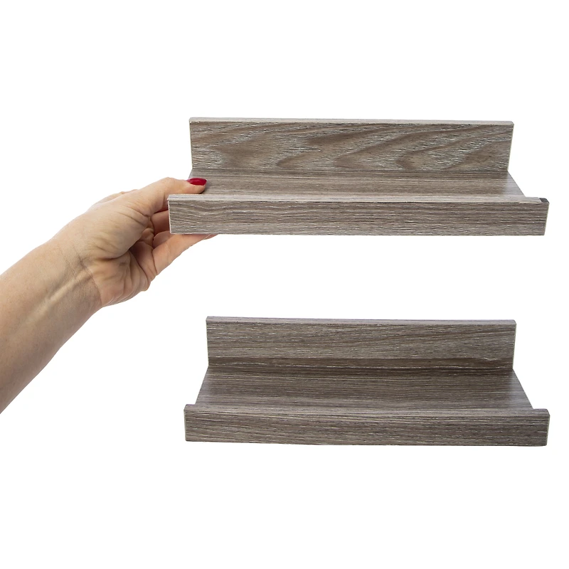 2-piece wall shelf set 10in