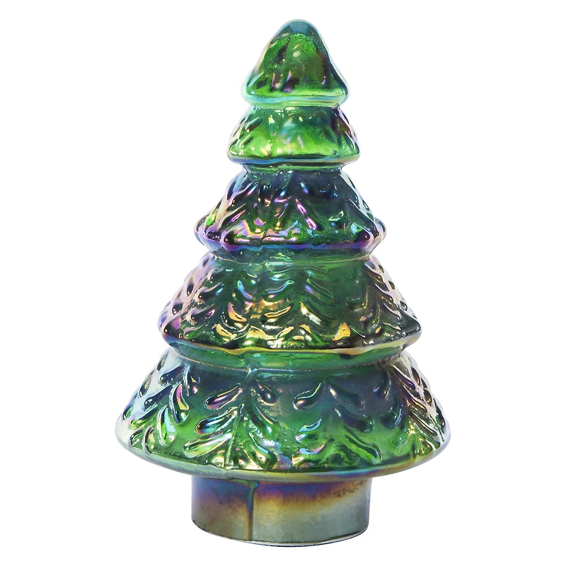 Glass Christmas Tree 7in