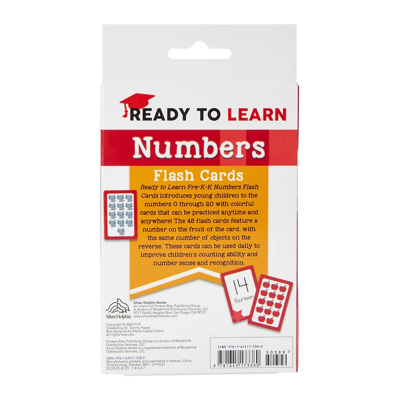 Ready To Learn Pre-K Flash Cards Set - Numbers