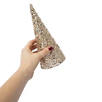 Sequin Cone Christmas Tree 9in