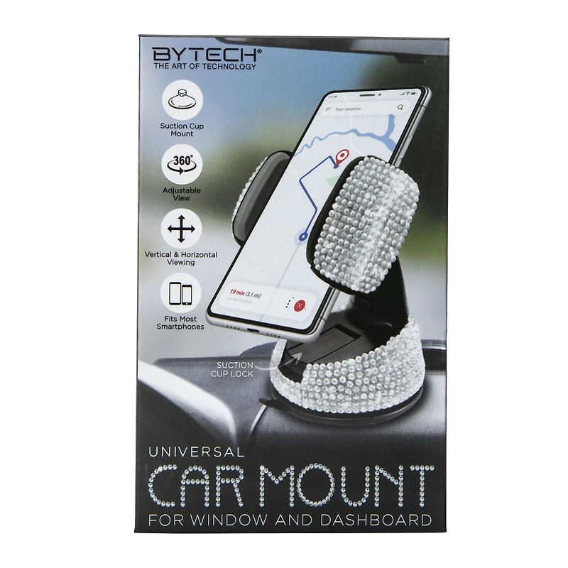 Universal Bling Suction Phone Car Mount