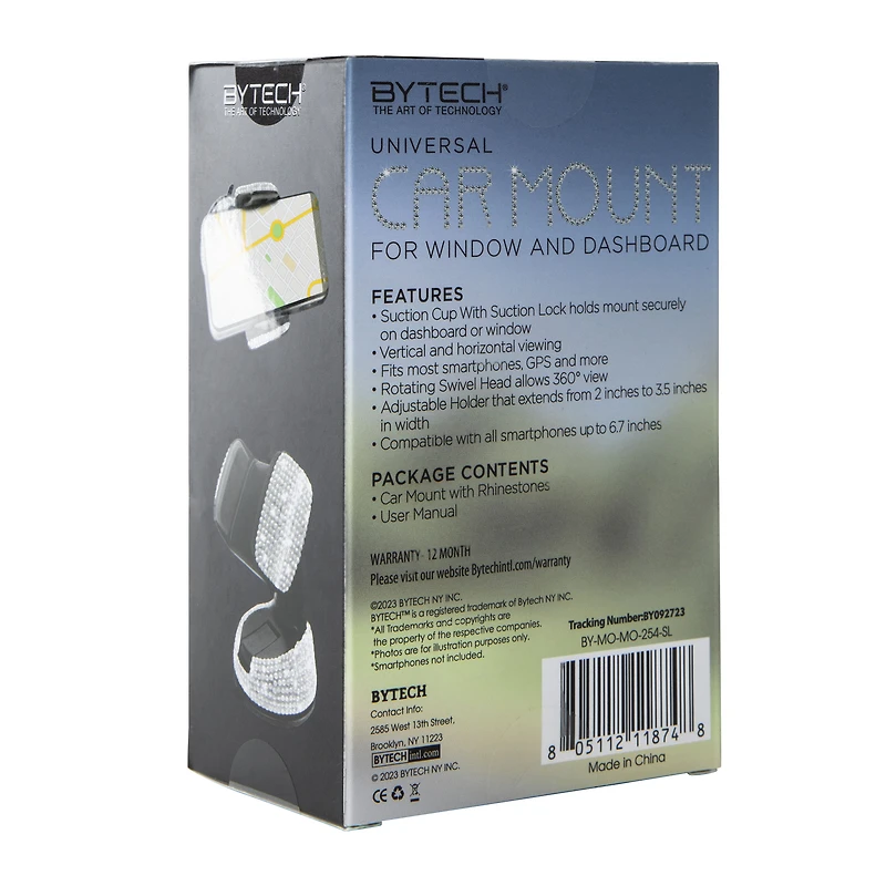 Universal Bling Suction Phone Car Mount