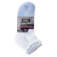 Series-8 Fitness™ Ladies Ombre Performance Quarter Length Socks 5-Pack