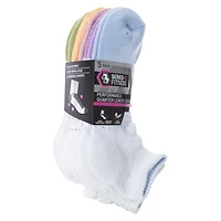 Series-8 Fitness™ Ladies Ombre Performance Quarter Length Socks 5-Pack