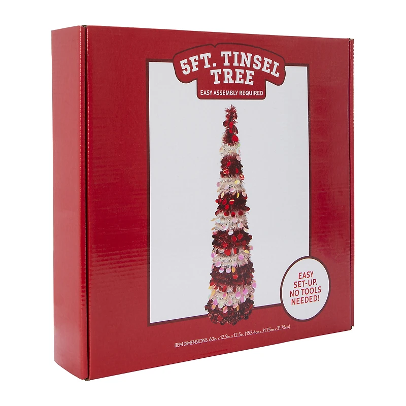 5ft tinsel tree