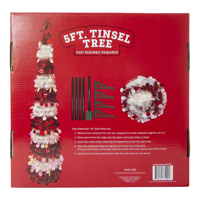 5ft tinsel tree