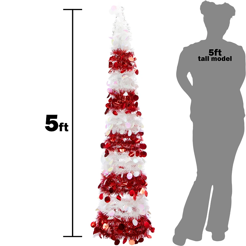 5ft tinsel tree