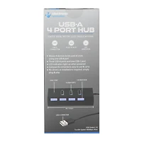 4-Port USB Hub With LED Indicators
