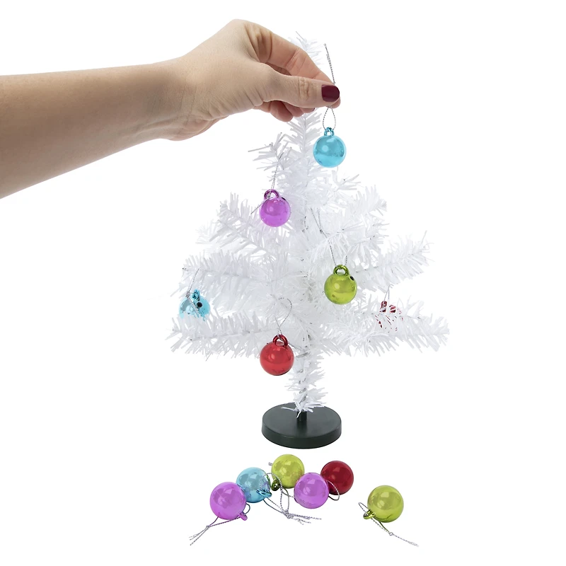Mini Christmas Tree With Ornaments 10in