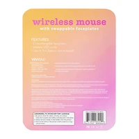 Wireless Mouse With Swappable Faceplates