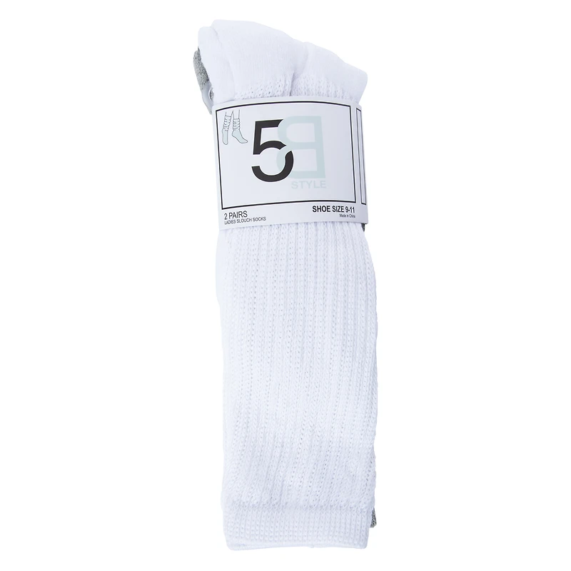 Ladies Slouch Socks 2-Pack