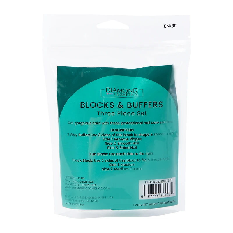 Diamond Cosmetics® Blocks & Buffers Set 3-Piece