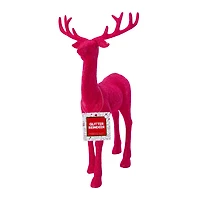 Holiday Glitter Reindeer Decor 12.8in