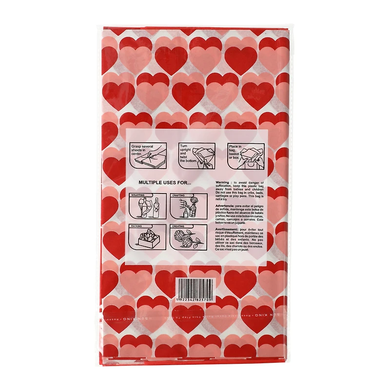 Valentine's Day Premium Gift Tissue Paper 10-Count