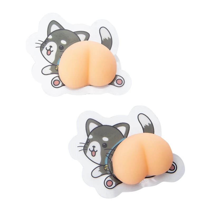 Bouncy Bums Peel & Stick Squishies 2-Pack