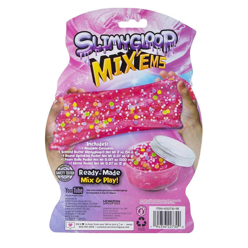 slimygloop® mix'ems™ ready-made slime kit