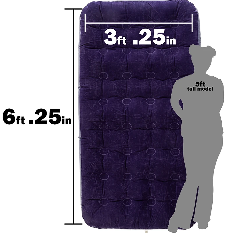 twin size air mattress 39in x 75in