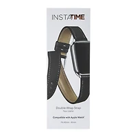 Faux Leather Double Wrap Strap For Apple Watch®