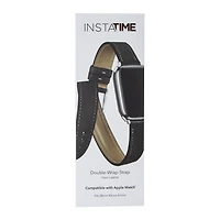 Faux Leather Double Wrap Strap For Apple Watch®