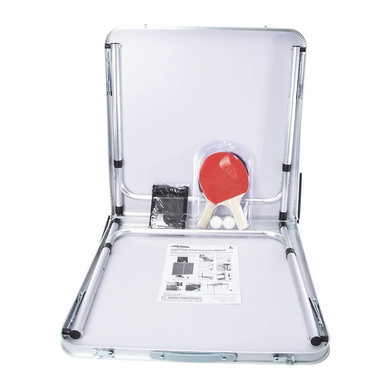 Junior Table Tennis Set With Foldable Table 48in