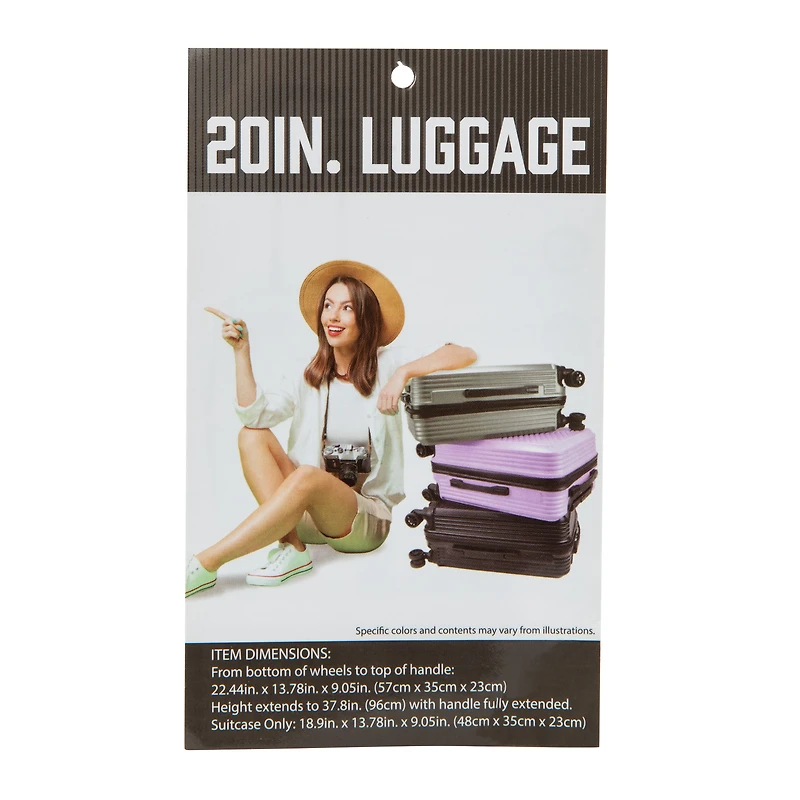 Hardside Spinner Carry On Suitcase 38L