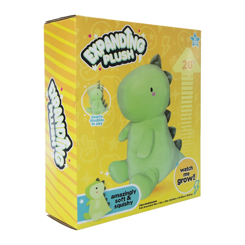 dinosaur expanding plush 20in