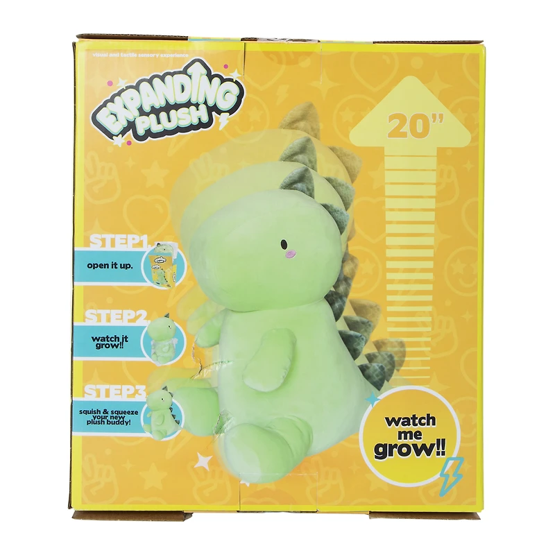 dinosaur expanding plush 20in