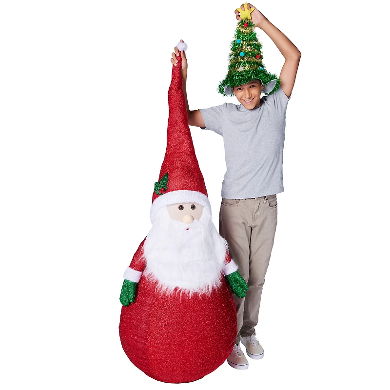 Collapsible Santa Claus Decoration 74in