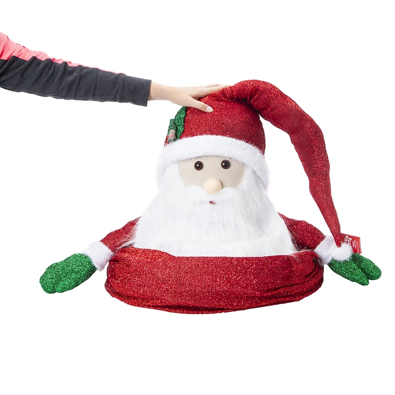 Collapsible Santa Claus Decoration 74in