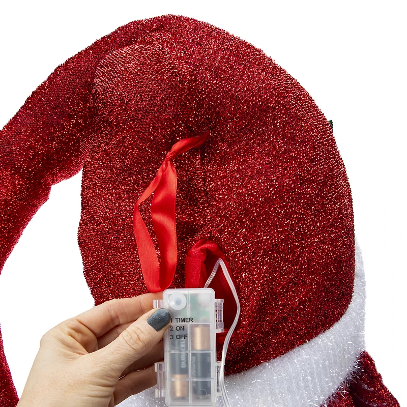 Collapsible Santa Claus Decoration 74in