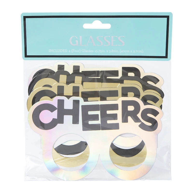 Paper Party Eye Glasses 4-Pack